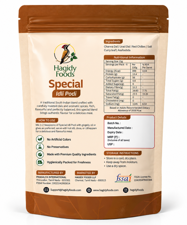 Special Idli Podi
